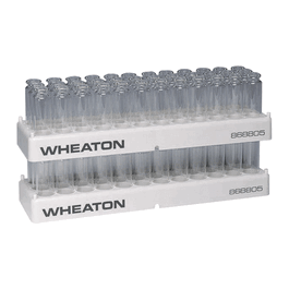 DWK Life Sciences (Wheaton) 48 - Position Vial Rack, Polypropylene, Well ID 15.5 mm