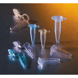 0.5 mL Polypropylene PCR Tubes with Attached Flat Cap