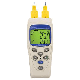 Type K/J Thermometer, Dual Probe, Thermometer Only