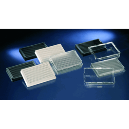 Thermo Scientific 384 Well Black Plate with Lid, Black Well Bottom, TC Surface, Sterile