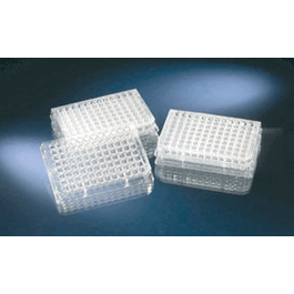 Thermo Scientific Nunc 96 Well Plt PS Sterile w/Lid Clr Conical Btm, 300 ul Well