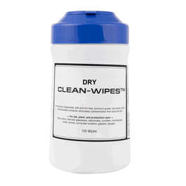 Control Company 6 x 9 in. Dry Clean-Wipes, 100 wipes/canister