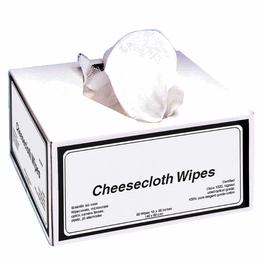 Control Company Certified Mini-Cheesecloth Wipes (Box of 200 wipes)