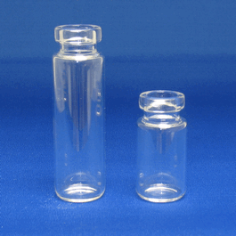 JG Finneran 20 mL SPME Clear Rounded Bottom Vial, 23 x 75 mm, 20 mm Flat Top Crimp, Thicker Lip Finish