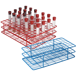 72-Well Wire Rack for 13 mm Tubes, Blue