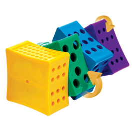 Rota-Rack Rotating 4-Way Rack for Large Tubes