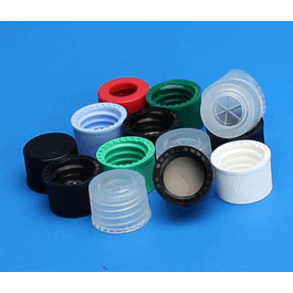 JG Finneran 10-425 mm Black Open Hole Polypropylene Caps