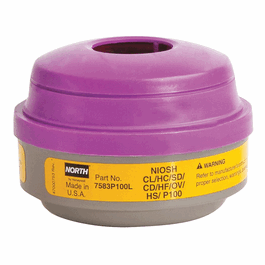 North Organic Vapor / Acid Gas Cartridges with P100 Filter