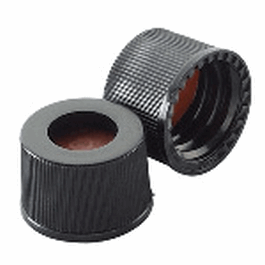 DWK Life Sciences (Wheaton) 10 - 425 Black PP Preassembled Screw Caps PTFE/Red rubber