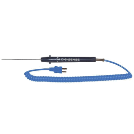 Digi-Sense Thermocouple Hypodermic Tip Penetration Probe with Handle, Type K, 9.5 in., -150 to 315C (-250 to 600F)