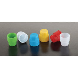 Dual position PE cap for Polystyrene 12 mm tubes