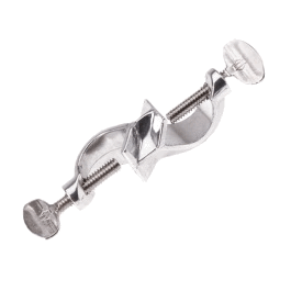 Adjustable Clamp Holder: Aluminum, with 1/4 in.-20 steel thumbscrews, Swivels and locks to any angle