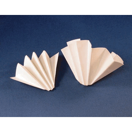 Fluted Grade CFP2 filter paper, 12.5 cm diameter, 100/pk Qualitative