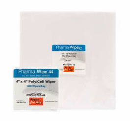 Pharma-Wipe 12 x 12 in., Polyester/Cellulose Dry Wipes, Non-sterile