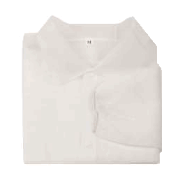 XL Pharma-Coat, Lab Coat - Polypropylene, Elastic Wrist, No Pockets, White