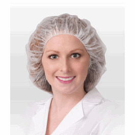Pharma-Cap, Polypropylene Bouffant Cap - Blue, 21 in.