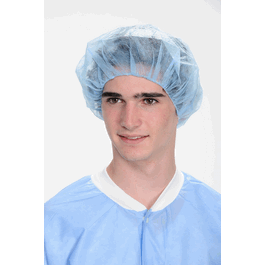ValuMax Pleated Bouffant Caps, Sky Blue, 21 in.