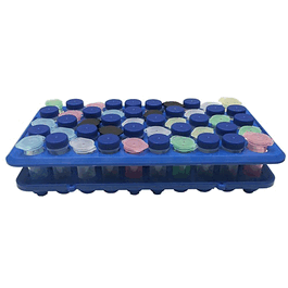 Rack for 50 x 5mL MacroTubes(R), flip top or screw top