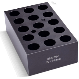 15 x 16 mm dia. Block for Digital and Touch Screen Dry Baths/Block Heaters