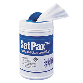 Berkshire 6 x 9 in. SatPax 1000 Canister Refill Pre-sat 70 Percent IPA Non-woven Polyester/Cellulose Blend Cleanroom Wipes, 100 sheets/pack, 12 packs/case