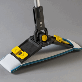 Berkshire Ergonomic Flat Mop V Holder, 4 x 16 in. Mop Head and Clips