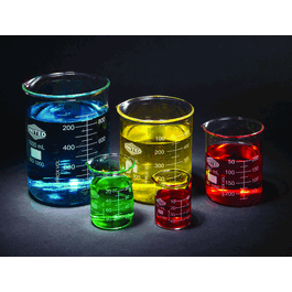 Glass Beaker Set of 5, Borosilicate