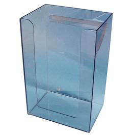 Apparel Dispenser with a open front and open top, IPA safe 1/4 in. clear PETG material. open top,16W x 24H x 11D