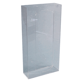 Exam Glove Box Holder, Holds 4 Box, 1/8 in. clear acrylic, 10W x 20H x 3.5D