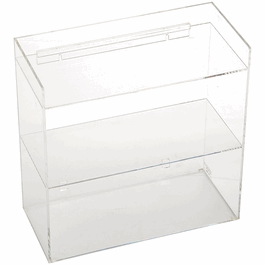 Laboratory Storage Shelf with 3 Shelves, 1/4 in. clear acrylic, 18W x 18H x 8D