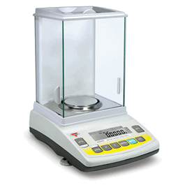 Torbal Analytical Balance, 120 g x 0.0001 g, w/ RS232, USB, Clock, Backlit LCD