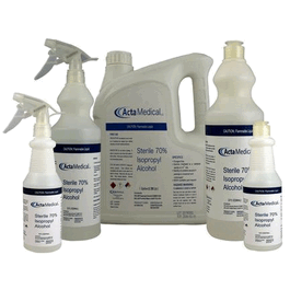 Sterile 70 Percent IPA / 30 Percent WFI (USP-Water for Injection), 0.22 micron filtered, Gamma Irradiated, 16 oz Flip Top Bottle