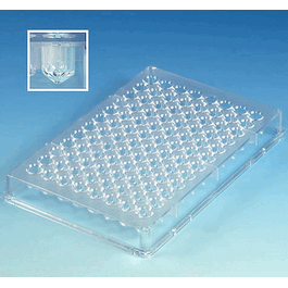 Microtest Plate, 96-Well, V-Bottom, PS