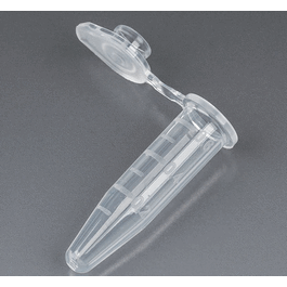 Microcentrifuge Tube, 0.5 mL, PP, Attached Snap Cap, Graduated, Amber, Certified: Rnase, Dnase and Pryogen Free, Stand Up Zip Lock Bag