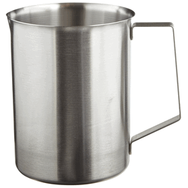 2000 mL Stainless Steel Griffin Style Beaker with Closed Handle