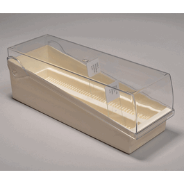 United Scientific Plastic Slide Storage Rack with Clear Lid for 100 Slides