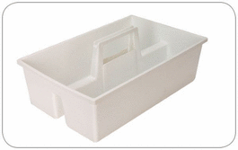 United Scientific Polypropylene Carrier Trays, 15 x 9.5 x 4.5 in.