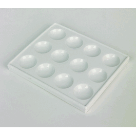 United Scientific 12-Cavity Plastic Spot Plate