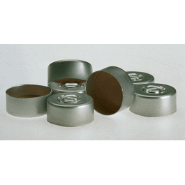 JG Finneran 20 mm Center Tear Silver Aluminum Seal, No Septa