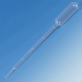 Globe 5 mL Large Bulb LDPE Transfer Pipets with Narrow Tip, Graduated to 1 mL, 148 mm, 500/Dispenser Box, 10 Boxes/Unit