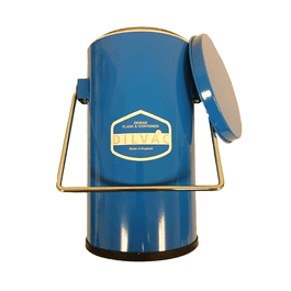 SCILOGEX DILVAC Blue Enameled Cased Dewar Flask with Handle and Lid, 1 L