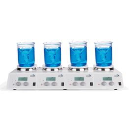 SCILOGEX SCI340-4 Digital Hot Plate-Stirrer, 4-Position, ceramic plate, 110V, 50/60Hz, US Plug