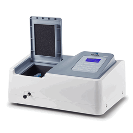 SCILOGEX SCI-V1000 Spectrophotometer 325~1000nm, with Tungsten Lamp, 4 glass square cuvettes, USA plug, 110/220 V, 50/60 Hz, 80 W