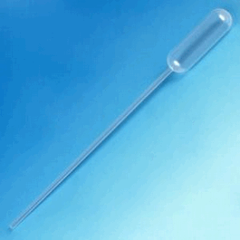 Transfer Pipet, 4.5 mL, Narrow Stem, Long, 155 mm, STERILE, 20/Pack, 25 Packs/Unit