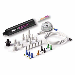 VapLock Solvent Waste Kit, PP, 70 mm Rieke 6TPI, 1x1/2 in. NPT, 3x1/4 in. NPT, 6x1/4-28 UNF