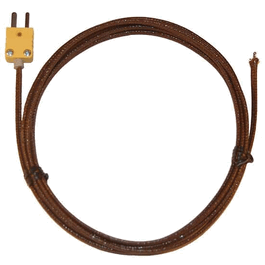 Digi-Sense Thermocouple High-Temperature Wire Probes - Fiberglass Insulated, Type K, 120 in., 20 gauge, 0 to 704C (32 to 1300F)
