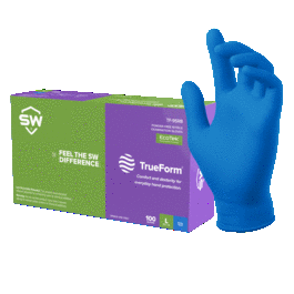 SW(R) TrueForm(R) TF-95RB Royal Blue 4.7mil Sustainable Nitrile Exam Gloves - Medium