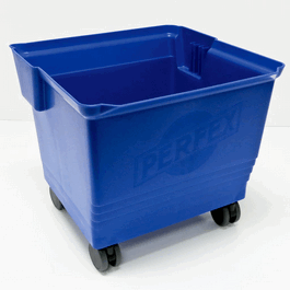 TruCLEAN 36 Liter Bucket with 3-Inch Casters, Red