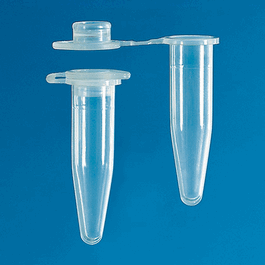 Microcentrifuge Tube with Lid Closure, NS, Clear, 0.5 mL