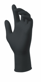 SW MegaMan MM-11BK Biodegradable Powder-Free Nitrile Exam Gloves with DriTek and EcoTek, Vend Pack, S