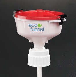 8 in. ECO Funnel with 83B Nalgene Cap Adapter
